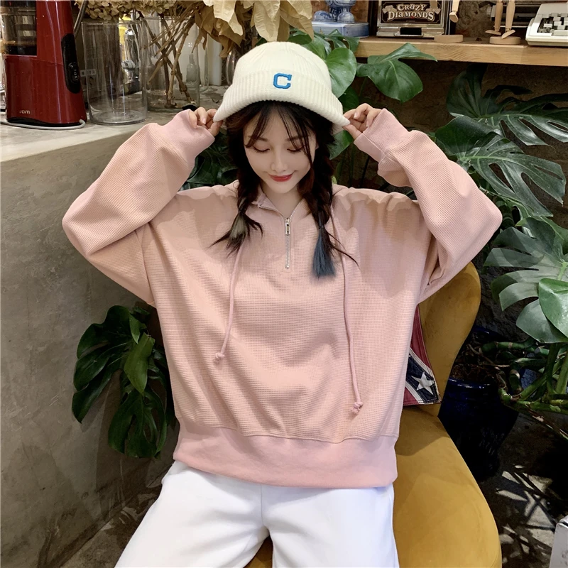 Новинка 2022 осенние женские свитшоты PLAMTEE однотонный Свободный Тонкий Модный