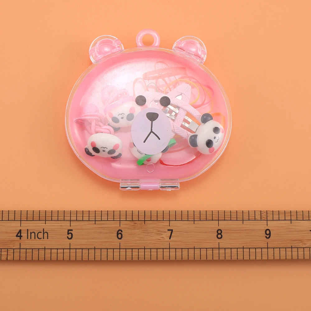 На возраст от 4 до 10 лет шт./компл. милый рисунок «Hello Kitty» набор аксессуаров для волос для девочек Заколки для волос резинки для волос в верхней части коробка для хранения подарок на день рождения для детей Лидер продаж