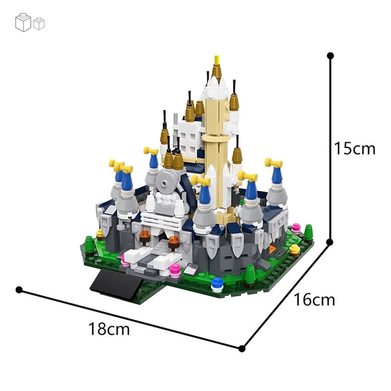 

Modular Castle Cartoon Architecture Building Blocks Fairy Tales Series PrincessED's House MOC Anime Friends Bricks Children Toys