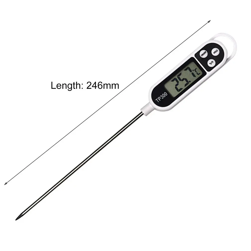 

Kitchen Digital BBQ Baking Food Thermometer Meat Cake Candy Fry Grill Dinning Household Cooking Stainless Steel Thermometer Tool