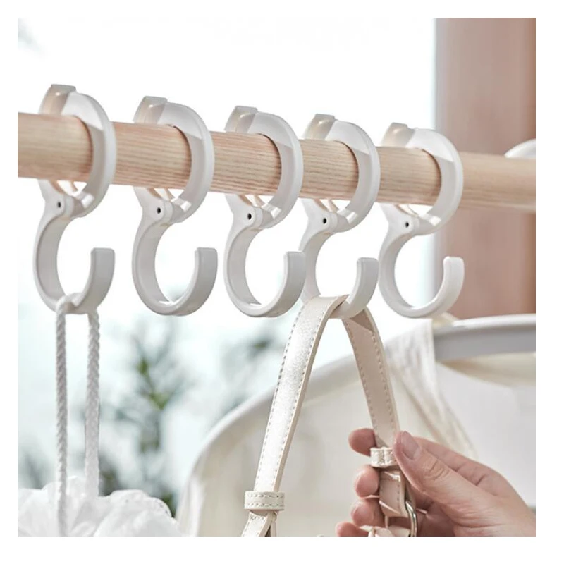 

Windproof Type Hook Bathroom Hanging Storage S Shaped Hooks Clothing Adjustable Hanger Buckle Thickened Punch Free GH1052