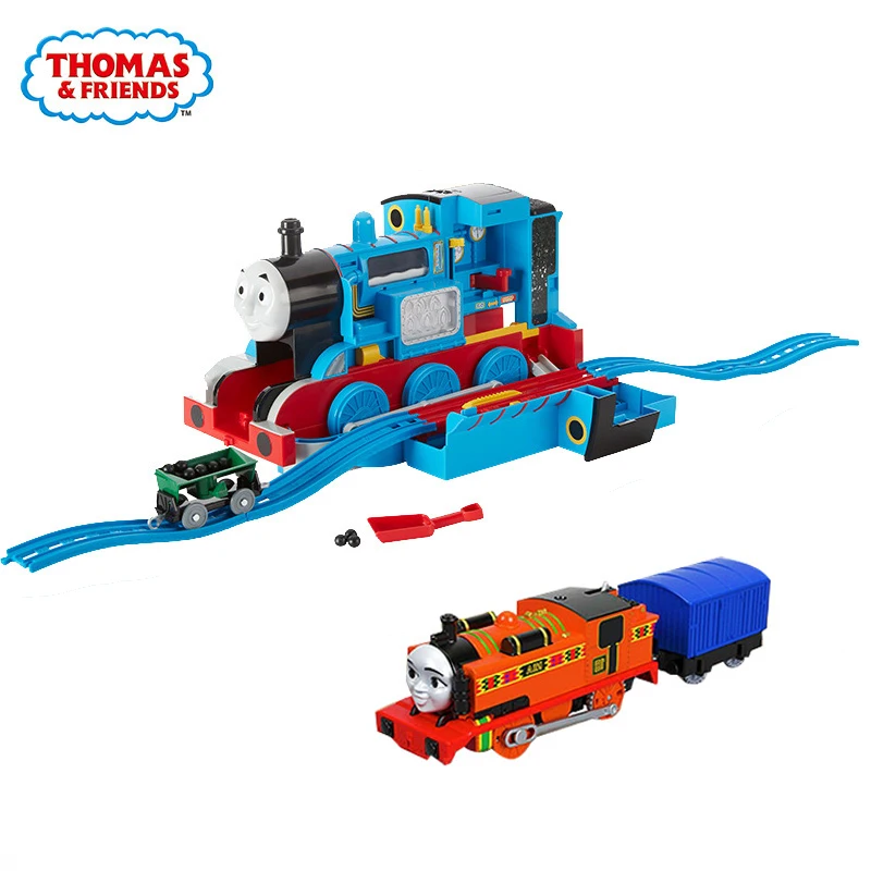 

Thomas and Friends Train Electric Giant Thomas Multi-function Station Track Children Educational Toy Building Blocks