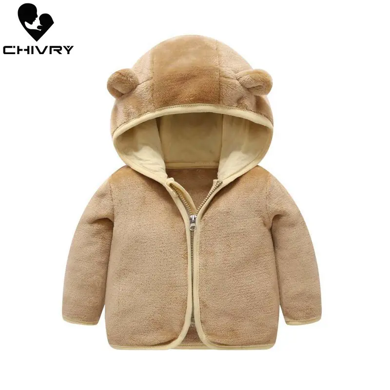 Детское шерстяное пальто с капюшоном на молнии для мальчиков и девочек Осень