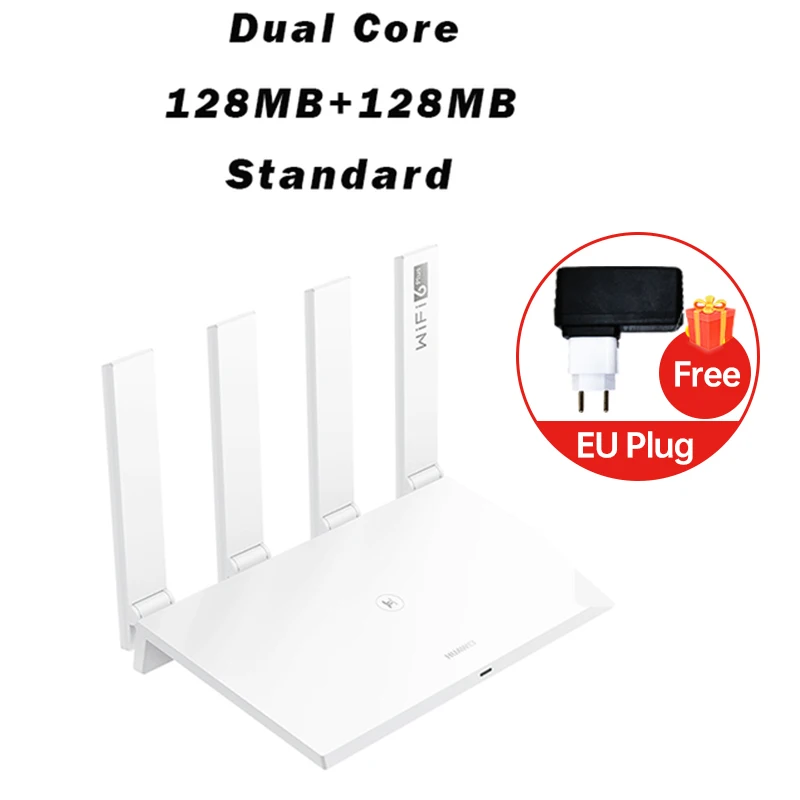 

WiFi Speed Revolution Global Version HUAWEI AX3 Router Quad Core WiFi 6 + Router 3000 Mbps Tap to connect Easy Set up