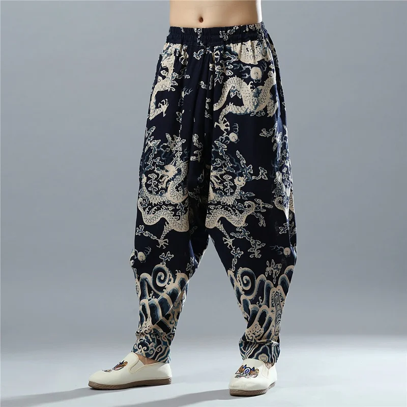 

Traditional Chinese Clothing For Men Streetwear Harem Pants Workout Bottoms Kungfu Pants Plus Size Online Chinese Store KK3346
