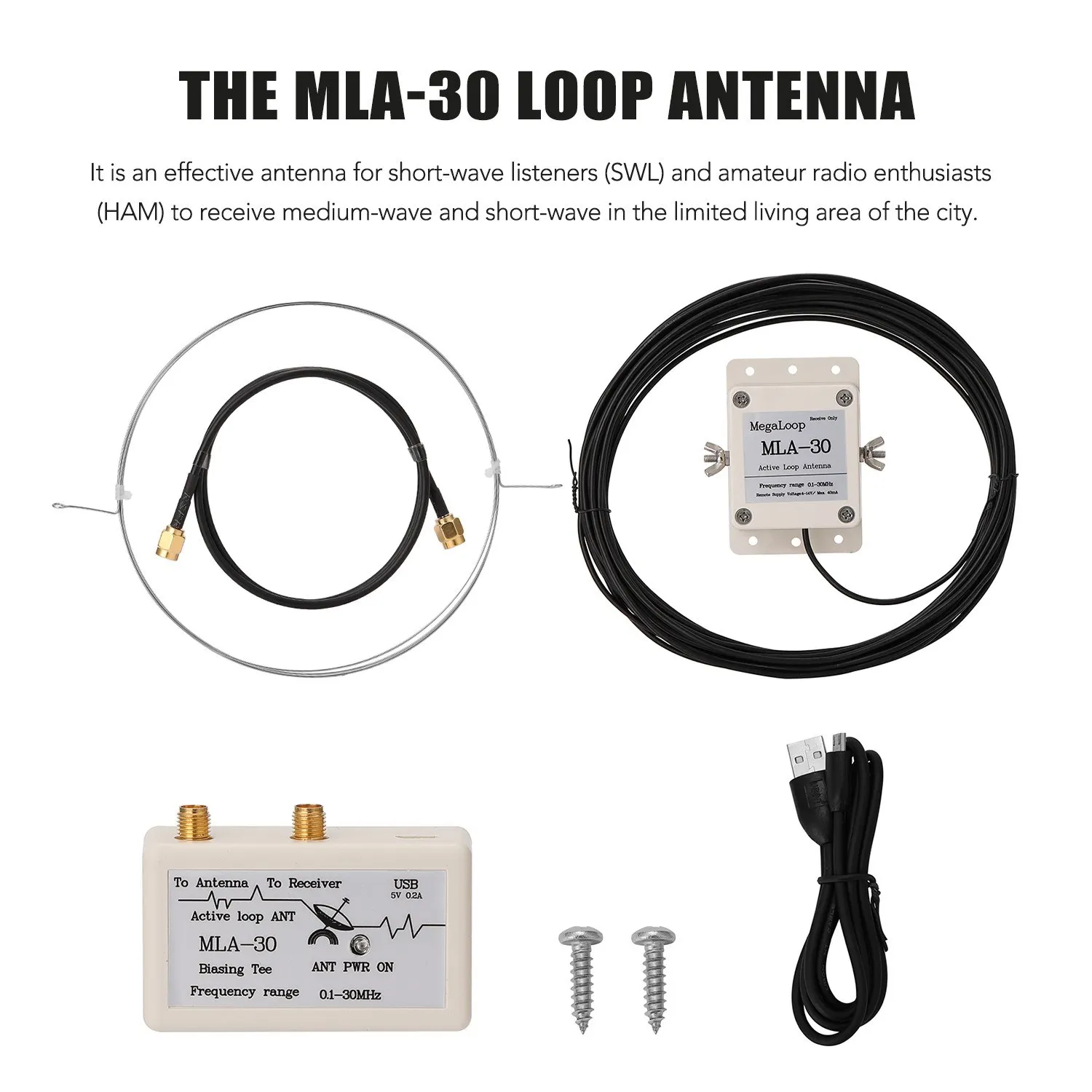 

Balcony Erection Antenna Loop Antenna Loop Antenna Active Receiving Antenna Low Noise Balcony Erection Antenna