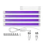 Уфв-трубка T5, фиолетовая, черная лампа для обнаружения света, Европейская и американская вилка, ультрафиолетовые лампы 220 В, длина волны 110 нм, светильник для дома