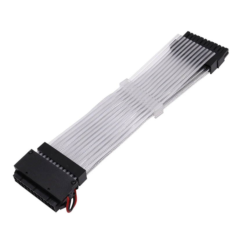 24Pin Neon Line 24 Pin Power RGB PSU PC Motherboard Extension Adapter Cable for | Компьютеры и офис