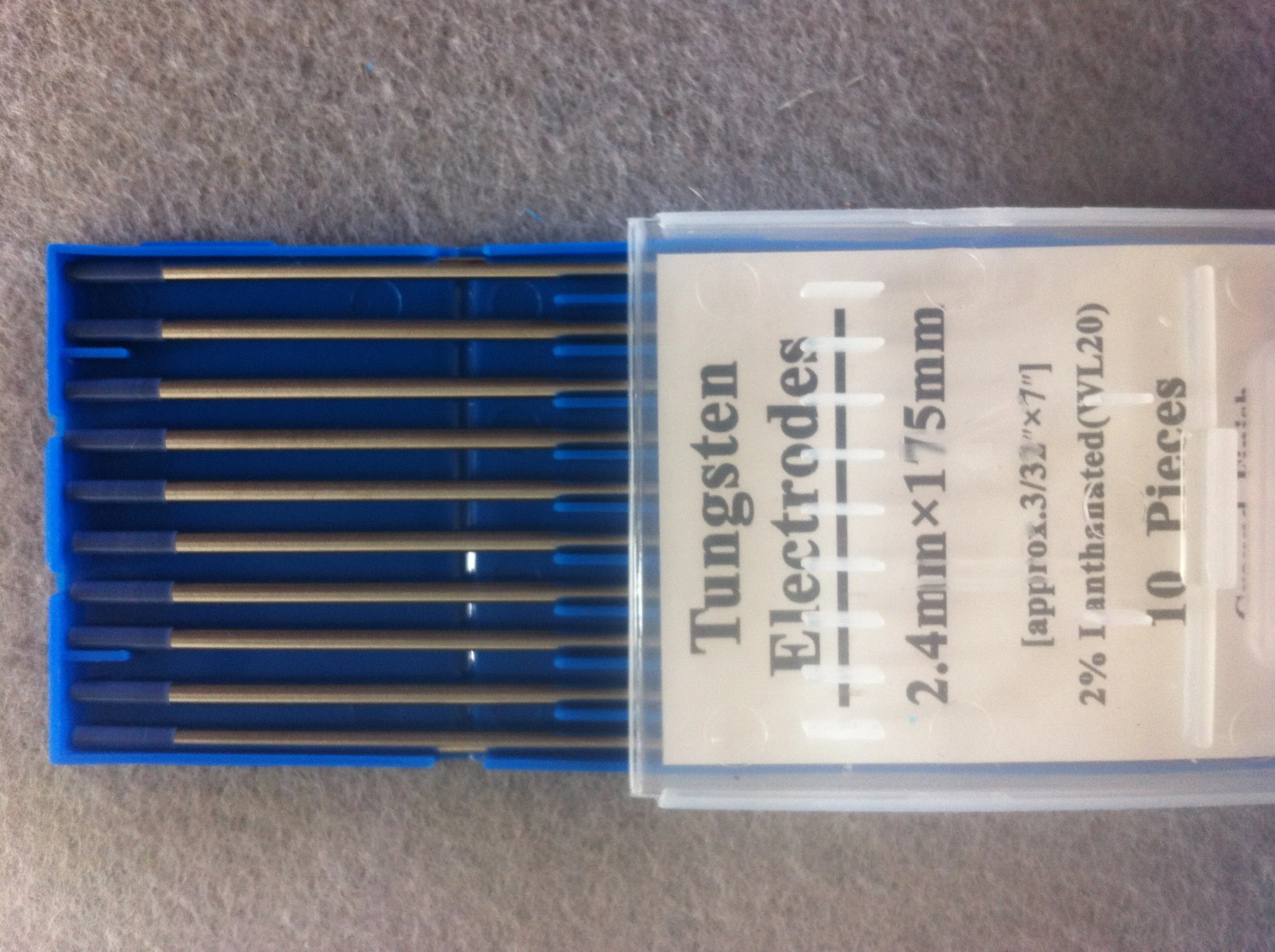 10PCS/Box WL20 Blue Head Lanthanated Tungsten Electrode Welding Bar 1.0 1.6 2.0 2.4 3.0 3.2 mm*150MM | Инструменты