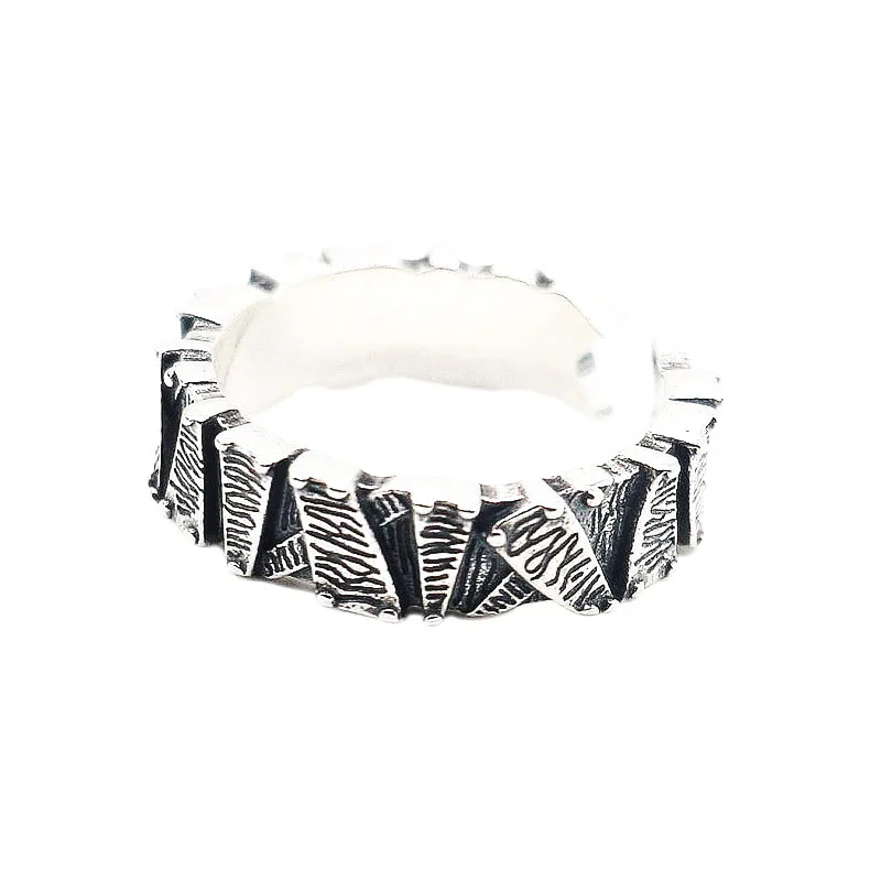 Винтажные серебряные кольца для женщин Регулируемые оригинальной формы