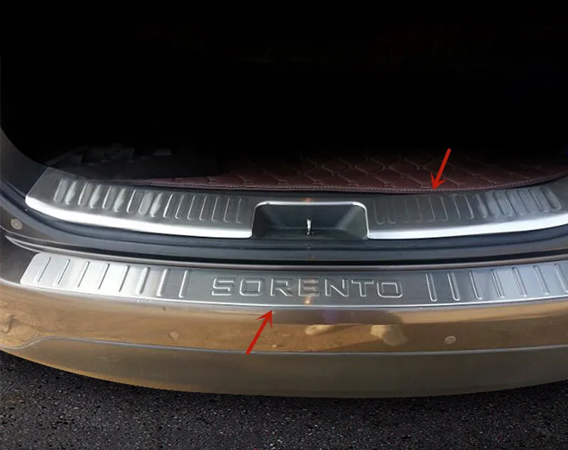 

For Kia Sorento 2013-2014 stainless steel Trunk threshold guard plate anti-scratch protection decoration Car styling