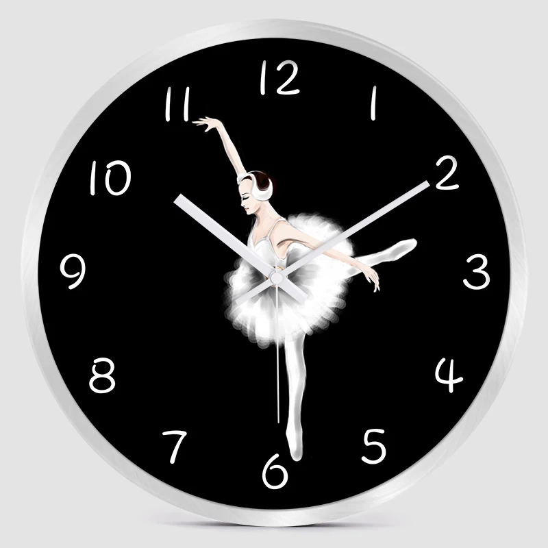 Модные настенные часы для девочек круглые школьные с одним лицом современный