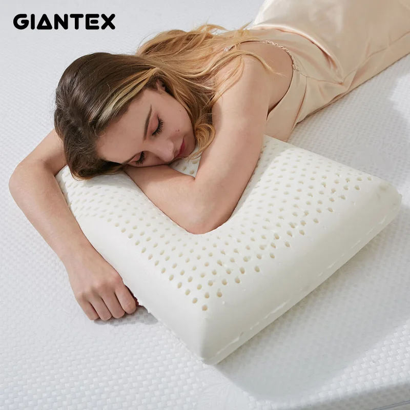 GIANTEX латексная подушка Массажная подушка для сна Ортопедическая подушка kussens Oreiller Almohada Шейная подушка с памятью