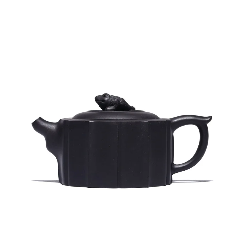 

Yixing purple sand tea ware raw ore black mud black gold sand Black Diamond Golden Toad xianrui teapot