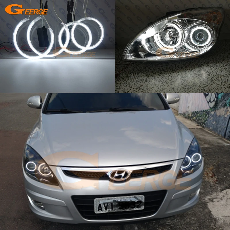 Для Hyundai i30 FD 2007 2008 2009 2010 2011 2012 отличные ультра яркие CCFL ангельские глазки Halo кольца