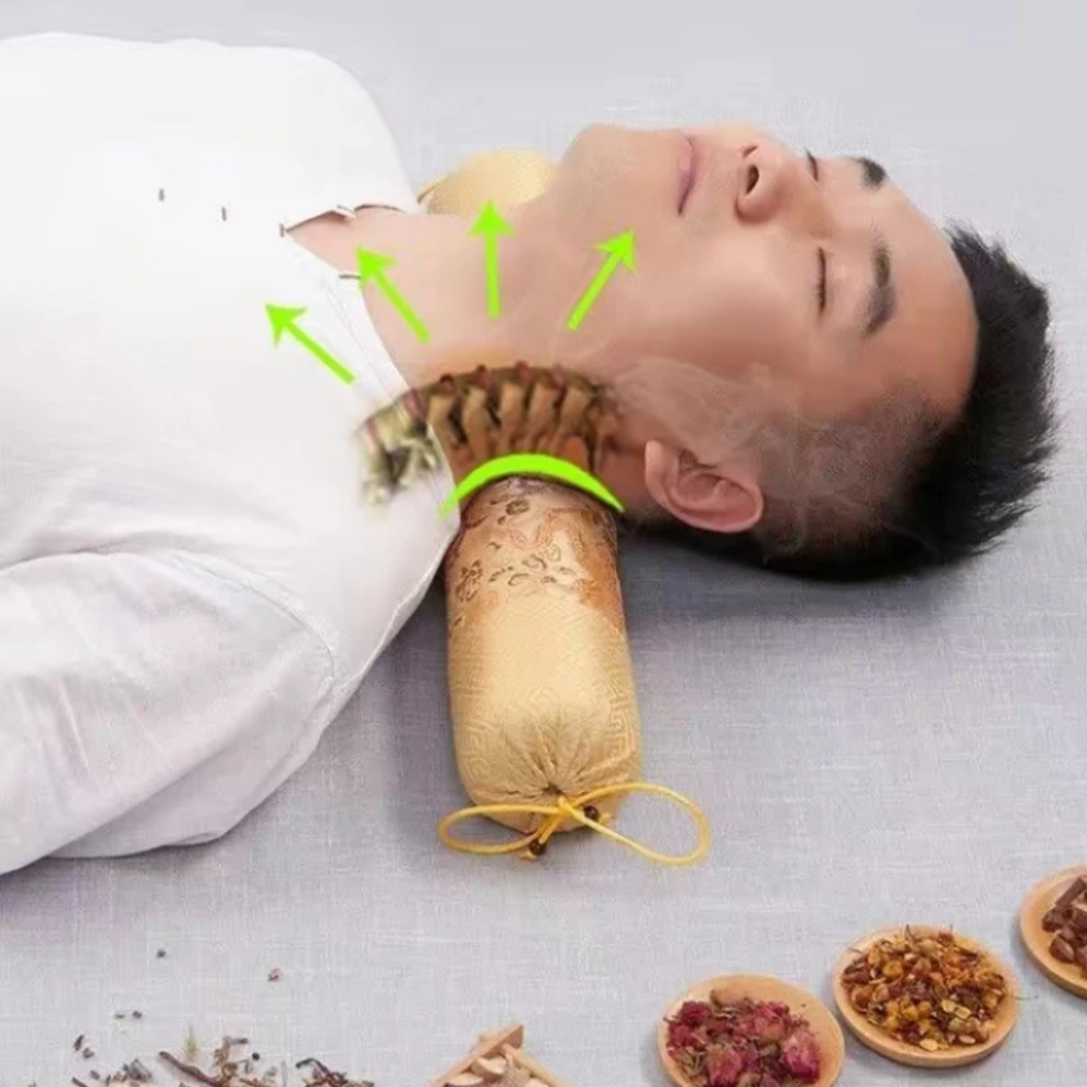 Подушка для шеи ортопедическая гречневая китайская травяная медицинская | Дом и