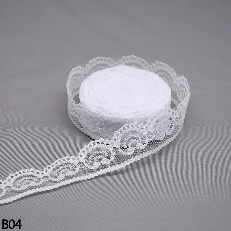 10 ярдов красивая белая кружевная лента ткань для свадебной вечеринки украшение