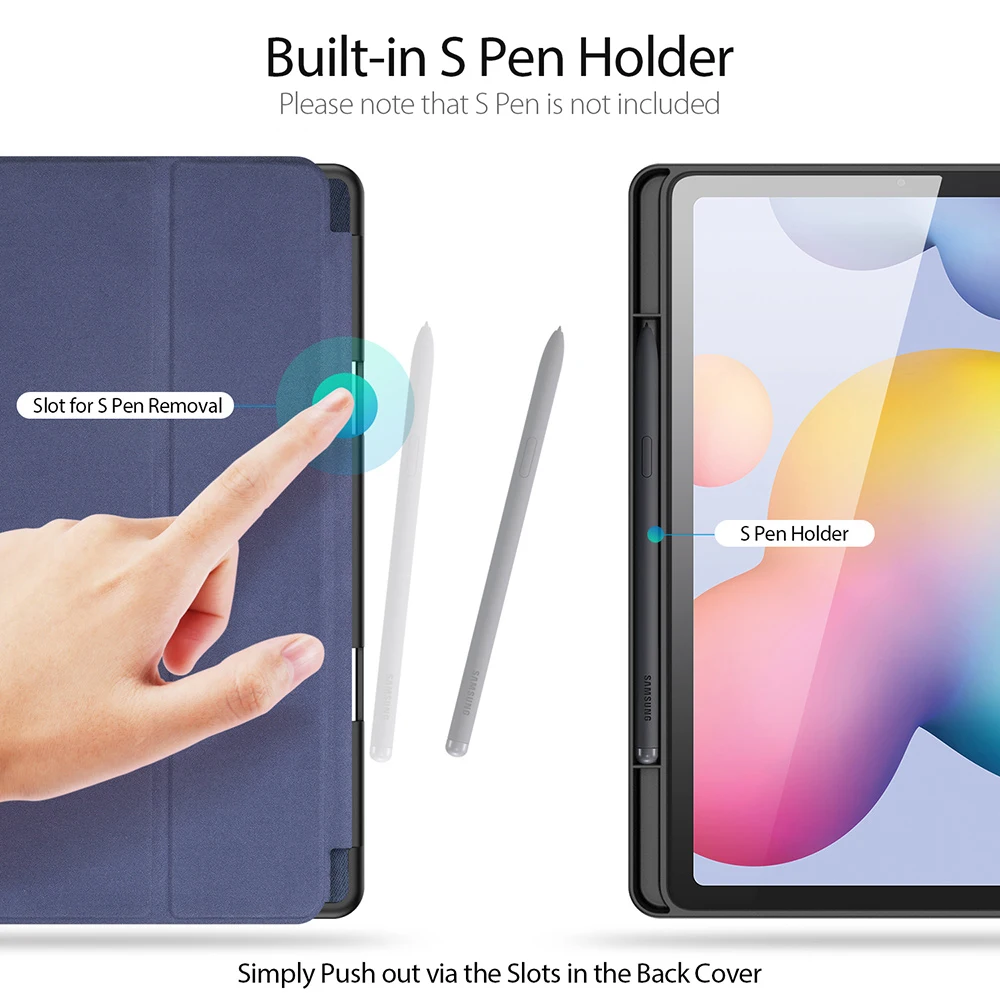 Модный чехол GLIGLE для Samsung Galaxy Tab S6 Lite 10 4 дюйма искусственный Магнитный + сенсорная