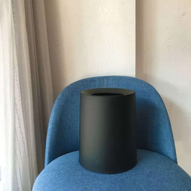 

Office Bag Holder Trash Can with Lid Bedroom Waste Sorting Container Wastebasket Trush Bin Poubelle Voiture Household Eg50lj