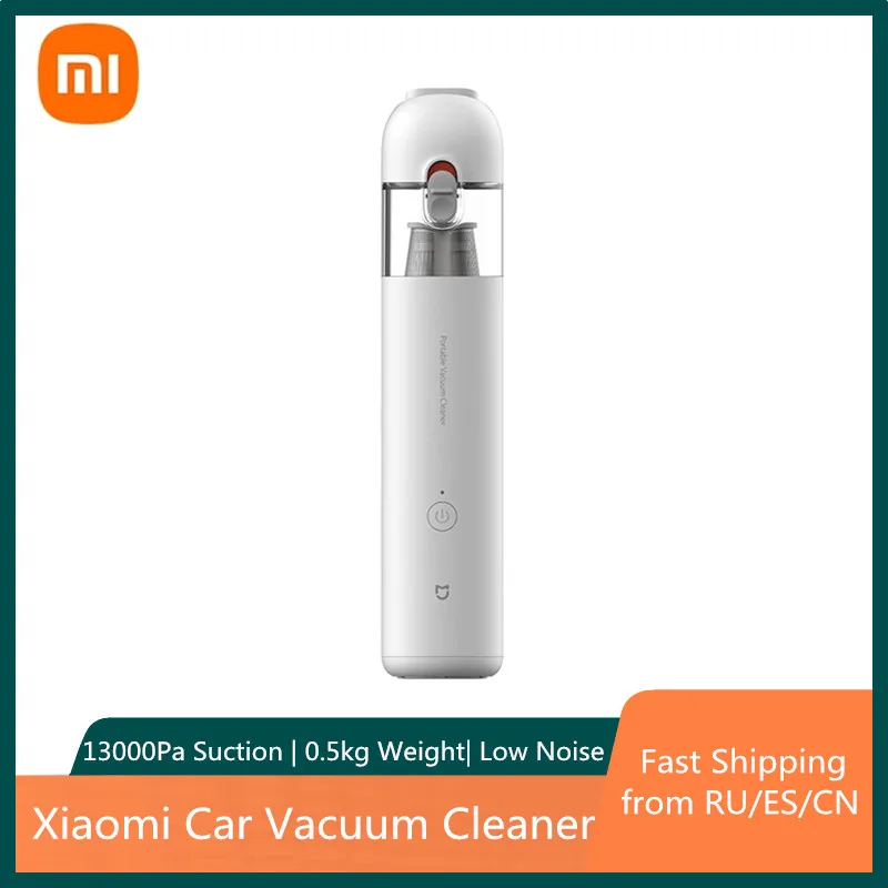 

Xiaomi Mijia Vacuum Cleaner Handy Mini Car Cleaner Home Usage Super Strong Suction Handheld Vacuum 120W 13000pa 2 Channels