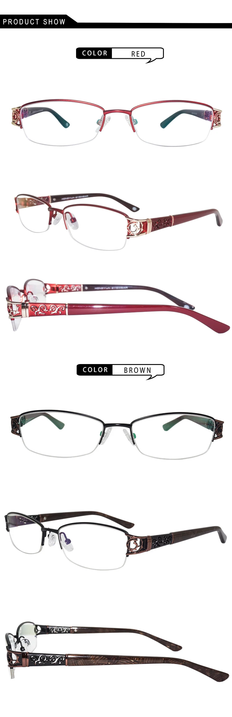 Ретро роскошные женские очки, оправа, прозрачные линзы, Oculos, сплав, женские очки, цветочные оптические оправы, винтажные женские очки
