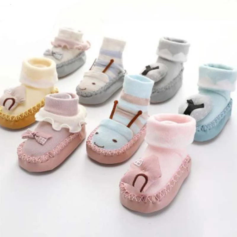 2019 Newest Infant First Walkers Leather Shoes Cotton Newborn Toddler Soft Sole Autumn Winter Babies for Baby Girl. |