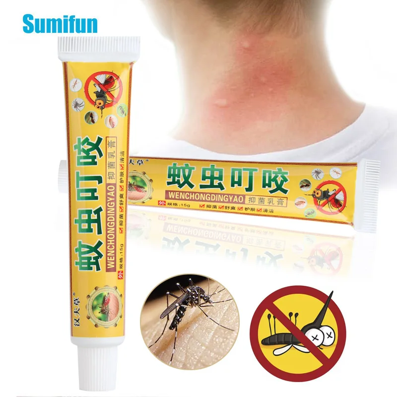 1Pcs 15g Herbal Antipruritic Ointment Mosquito Repellent Cream Prevent Mosquitos Insect Bites Anti Itching Skin Care Plaster