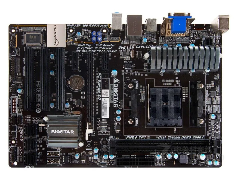 

Материнская плата Biostar Hi-Fi A58S2 FM2 + DDR3 A55 материнская плата для настольного компьютера
