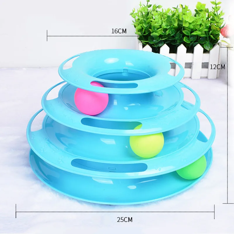 Новые три уровня игрушки для домашних животных в виде башни треки диск кошки