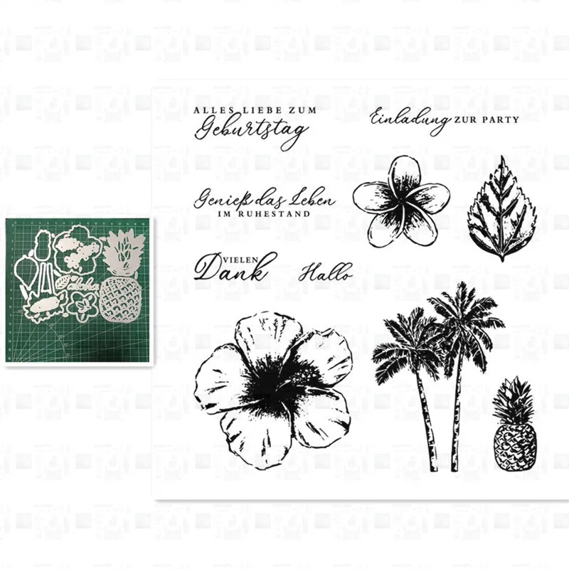 

Pineapple Metal Cutting Dies And Stamps Stencils for DIY Scrapbooking Stamp/photo Album Decorative Embossing Paper