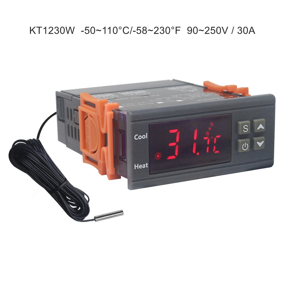 

Цифровой термостат KETOTEK KT1230W 220В 30А