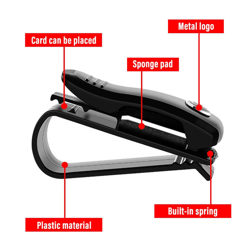 1 шт. Автомобильный держатель для очков солнцезащитный козырек зажим