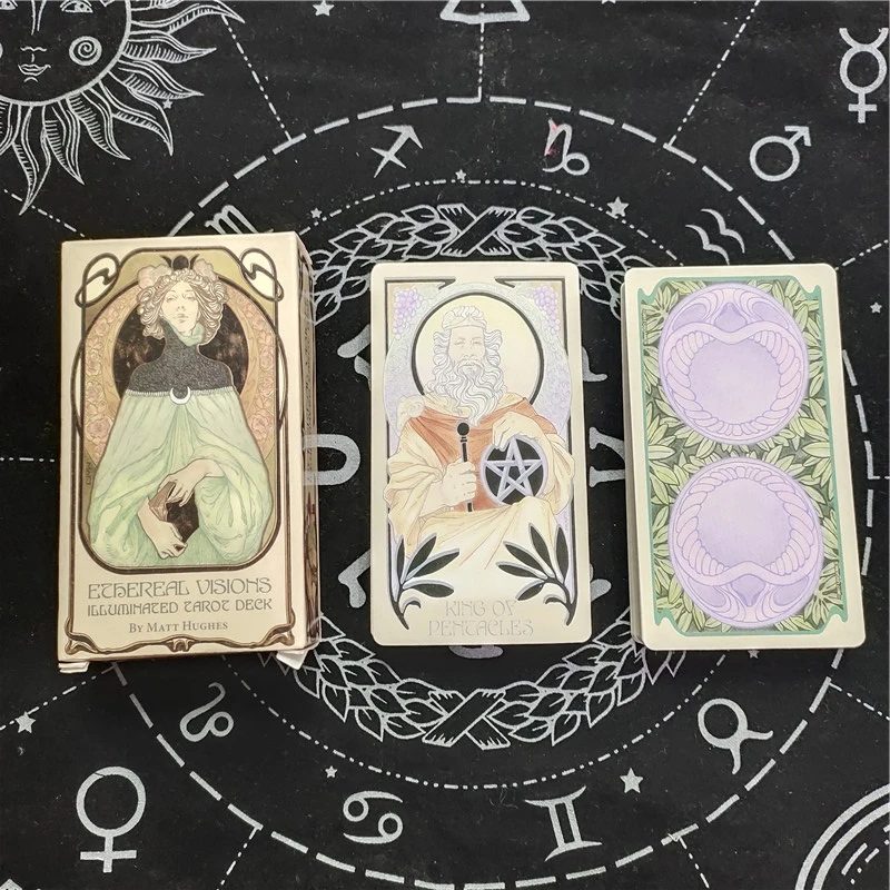 

Ethereal Visions Illuminated Tarot Cards Deck Board Table Games For Party