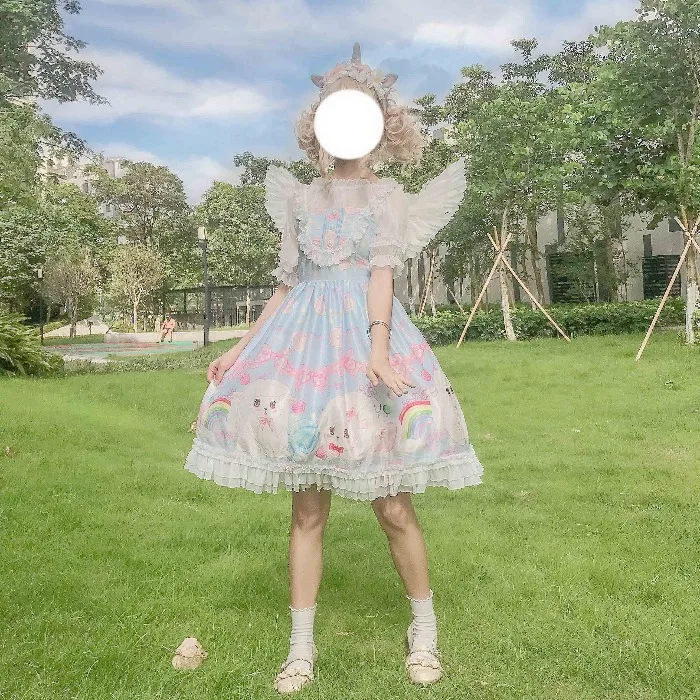 Женское летнее платье с принтом овечки 4 цвета | Женская одежда