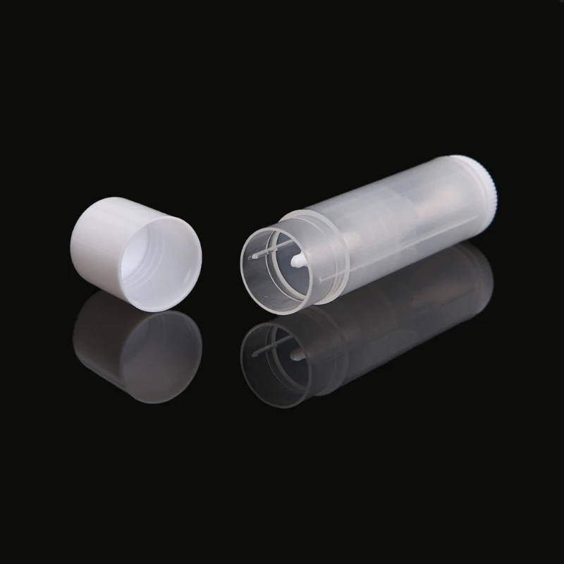 

J78D 20pcs DIY Empty Colorful Lip Balm Lipstick Cream Tube Bottle Cosmetic Container