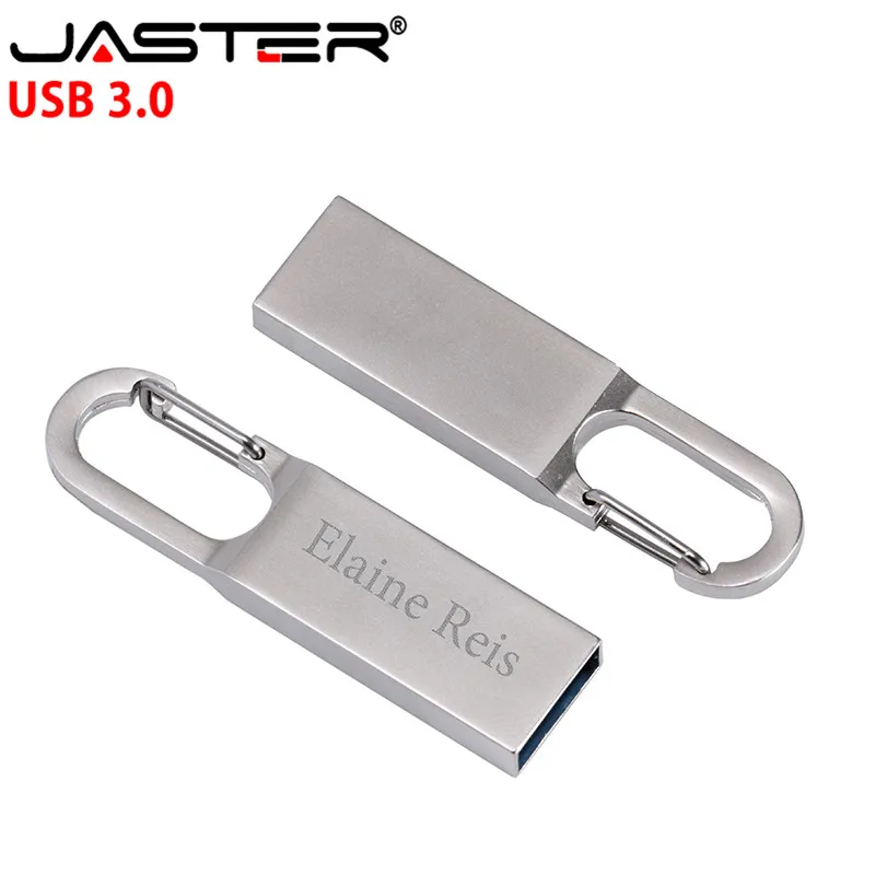 JASTER laser custom (более 10 шт. бесплатный логотип) металлический брелок USB 3 0 карта памяти