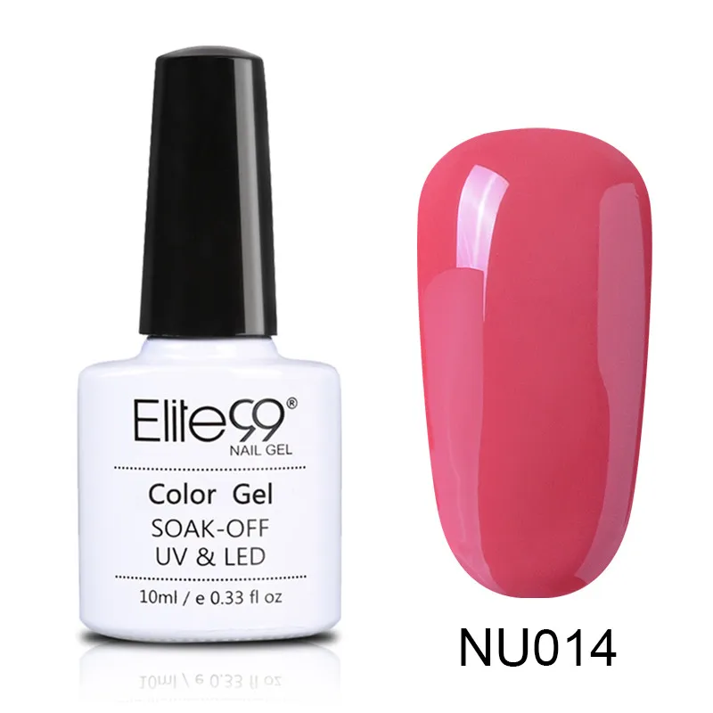 014 Elite99 10 мл Гель-лак телесного цвета Vernis Полупостоянный УФ-гель для ногтей гели для дизайна ногтей Эмаль лак для ногтей гель лак - Цвет: 014