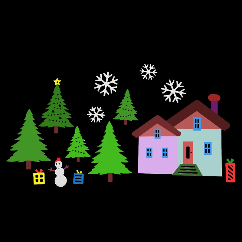 Штампы для скрапбукинга в рождественском доме металлические штампы рукоделия