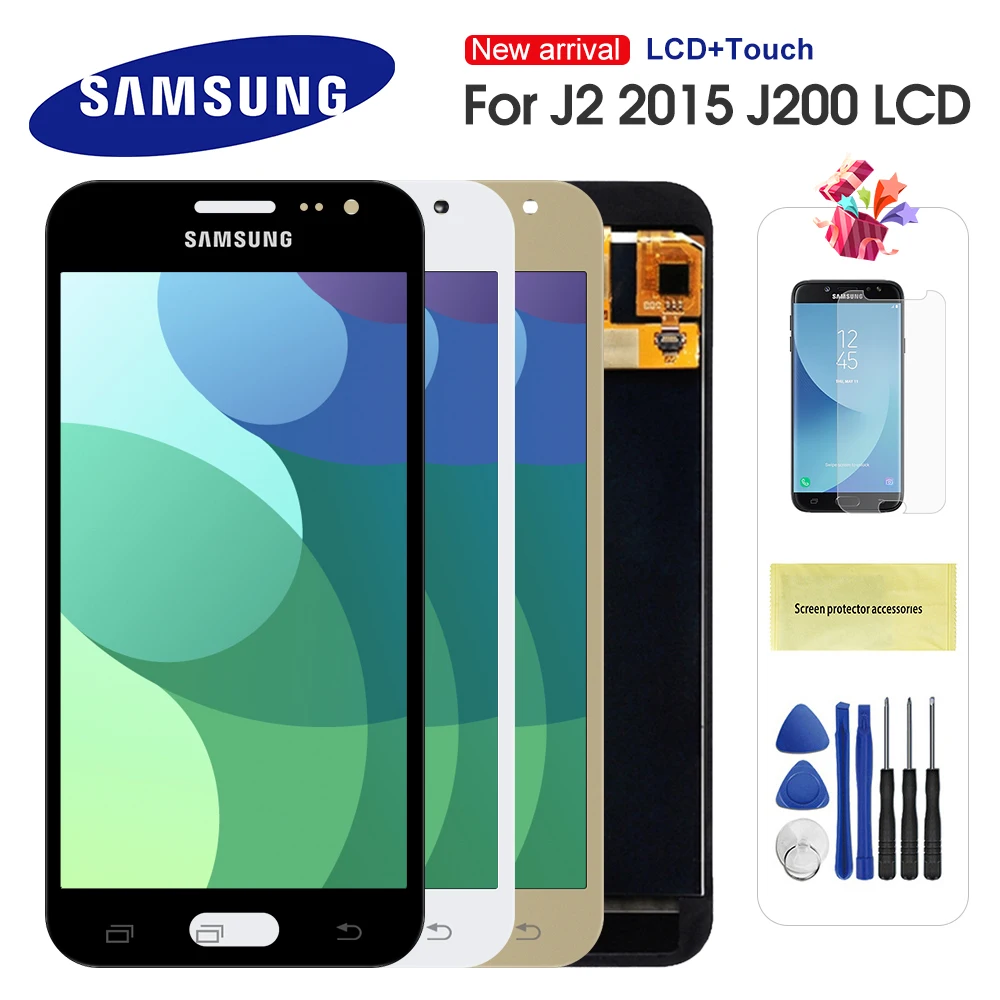 ЖК дисплей для Samsung Galaxy J2 2015 J200 J200F J200H сенсорный экран дигитайзер сборка замена