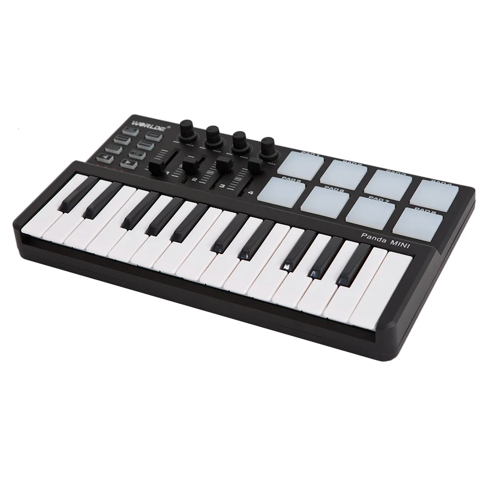 Mini 25-Key USB Keyboard Worlde PANDAMINI MIDI Keyboard MIDI Piano Keyboard Drum And Drum Pad MIDI Controller 2 Style enlarge