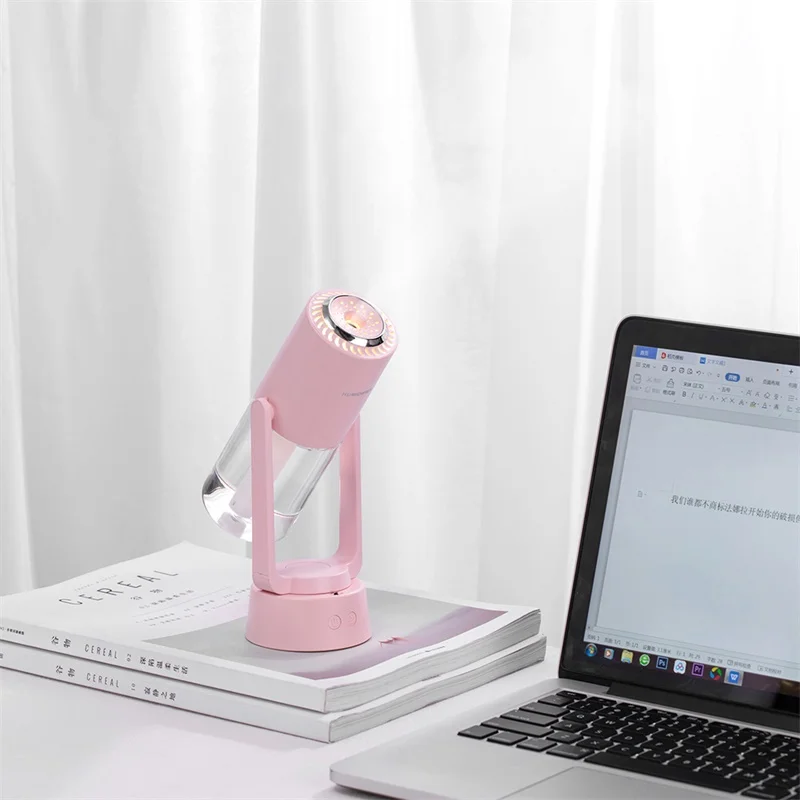 

2020 ultrasonic wireless portable humidifiers and purifier usb essential oil diffuser humidifiers with led night lamp