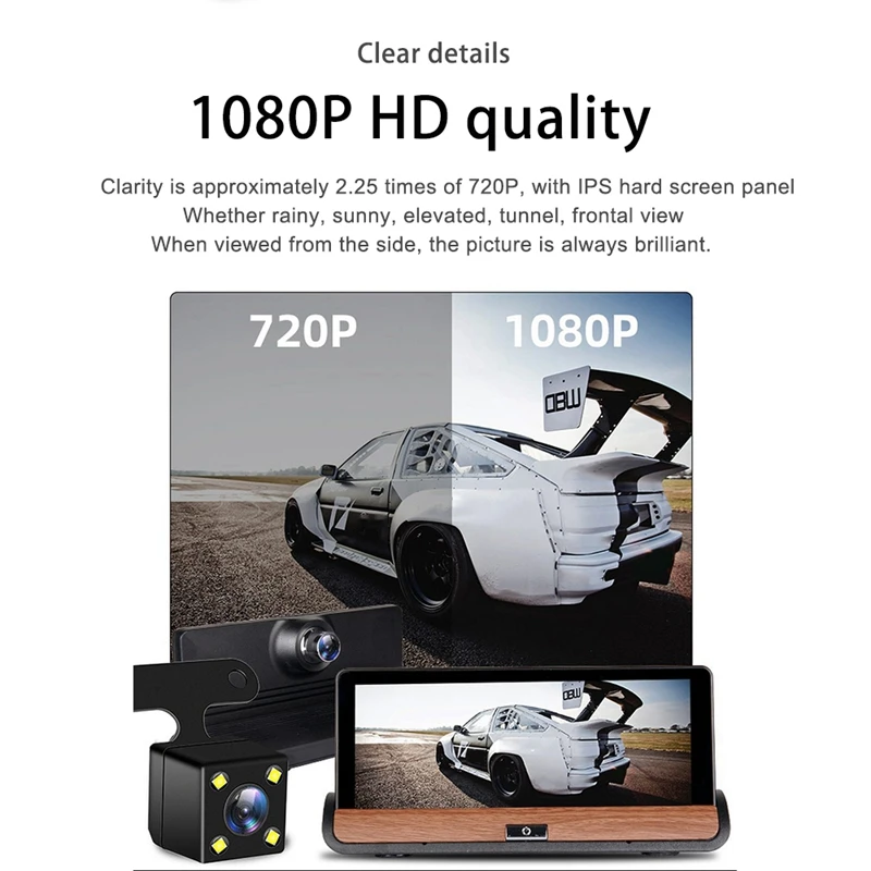 

E01 Car DVR 7Inch Car Camera 1080P CAM Hd Press Sn Recorder for Car Tourism Navifgators