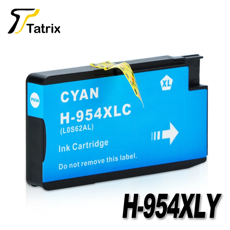 Для hp 954 hp 954XL полный Картридж BK/C/M/Y для hp OfficeJet Pro 7740 8210 8710 8715 8716 8720 8725 8730 8740 принтер - Цвет: 1 pcs Cyan