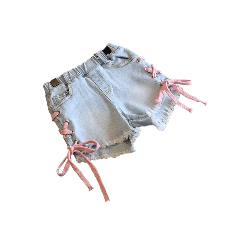 

2-7Yrs Baby Girls Hot Pants Denim Shorts Kid Baby Toddler Girl Clothes Kids Girl Short Jeans Pants Kids Hot Pant Children Jeans
