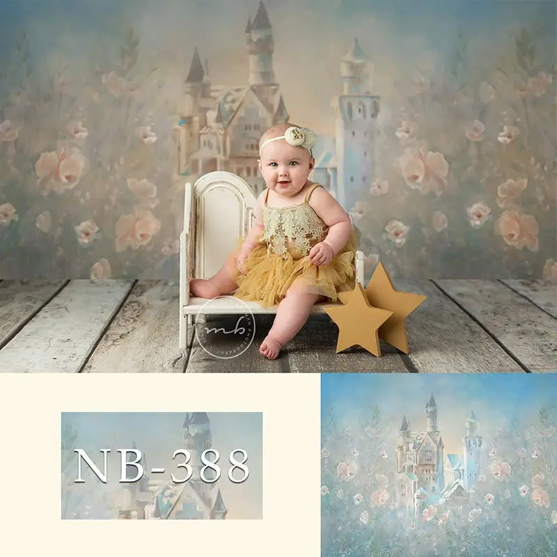 

Mehofond Newborn Photography Background Castle Blue Cloud Ballet Baby Shower Birthday Party Photophone Backdrop Photo Studio