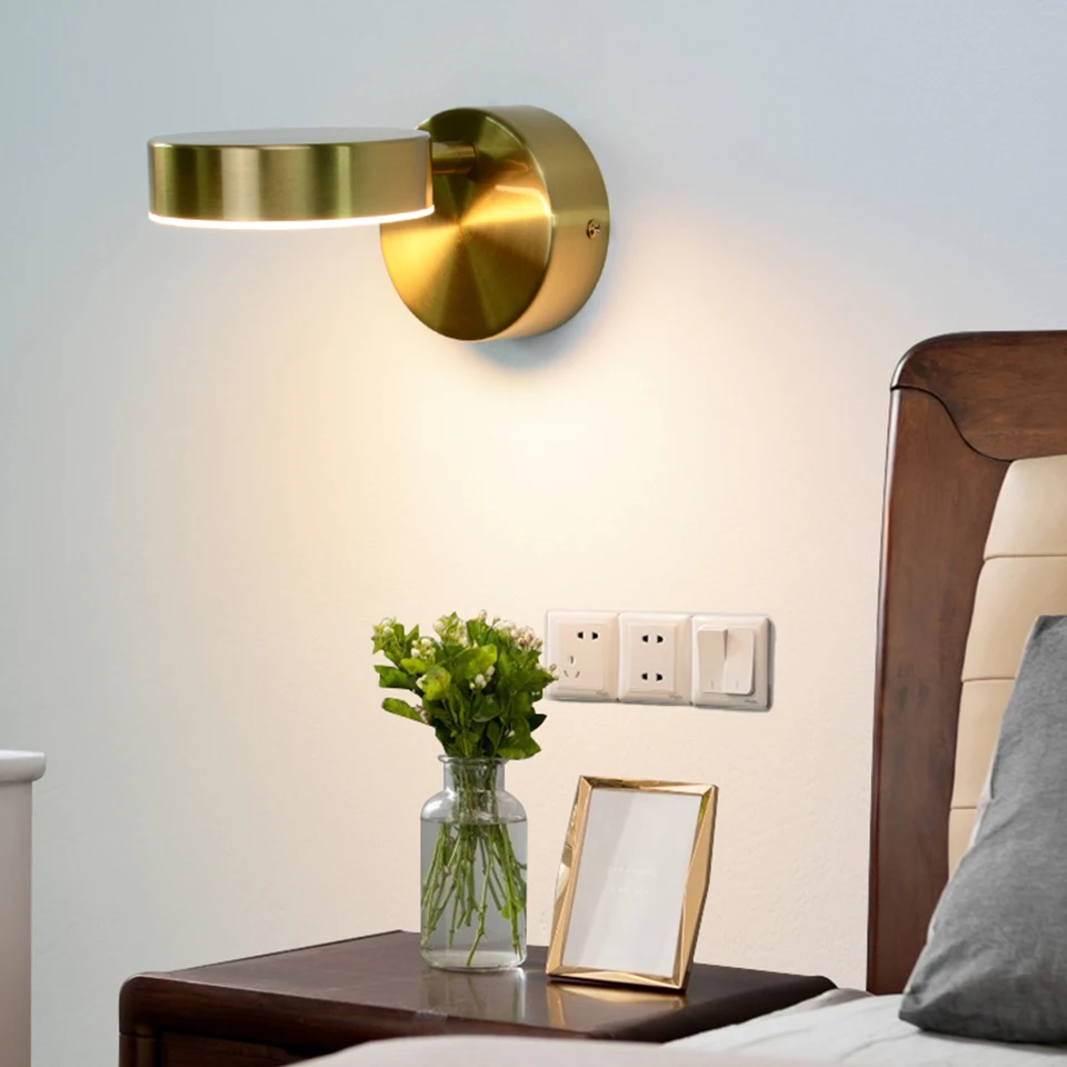 led lampada wall light project led indoor wall lamps no switchwith switchdimming for home bedside bedroom wall decor arts scon free global shipping