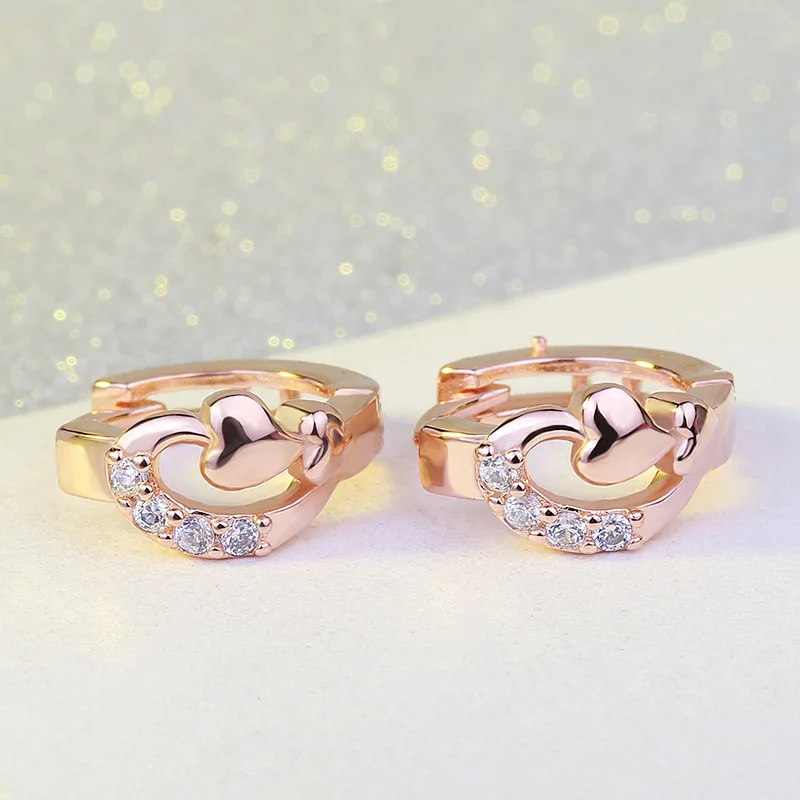 Женские серьги гвоздики с фианитом серебряного цвета|colorful stud earings|fashion earringsstud