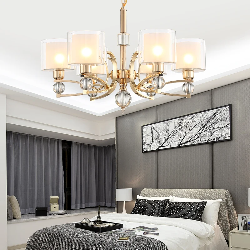 Гальванические золотые люстры современные античные индустриальные лестничные