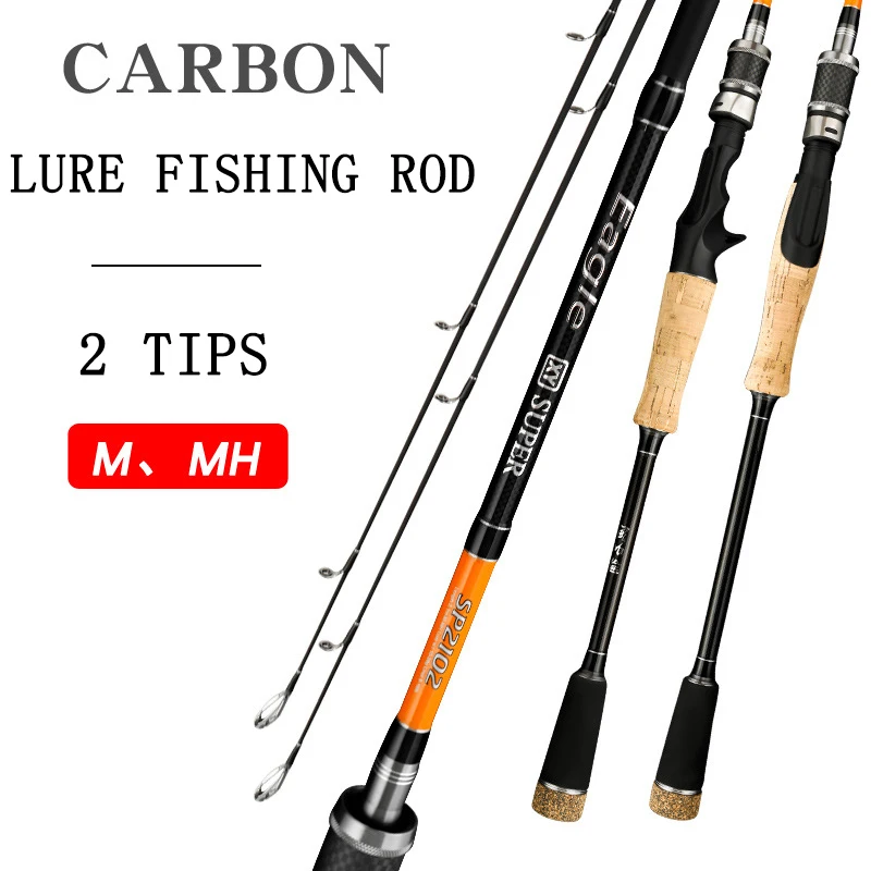 

Спиннинговое удилище для забрасывания, 2 наконечника, класс M/MH, 5-45 г