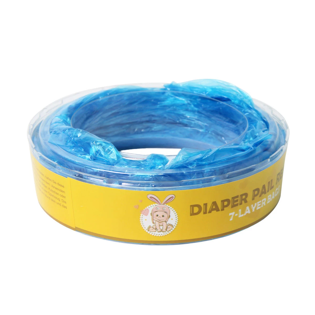 Cubo de pl&aacute;stico para pa&ntilde;ales de beb&eacute;, bolsas de basura de repuesto, Ideal para Genie, Angelcare, 4 Uds.-1